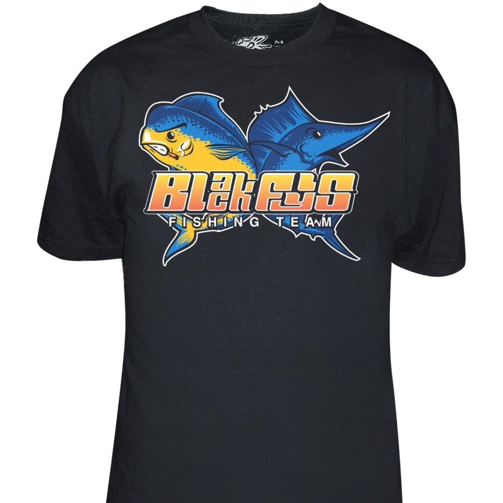 Black Flys Fishing Team T- Shirt